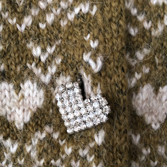 Zara Fair Isle & Hearts wool blend button vest - Picture 4 of 6
